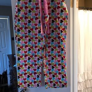 Super cute. Heart pajama bottoms